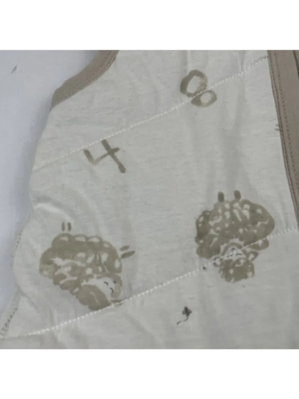 Burt's Bees Baby Small Quilted Sleep Sack 0-6 Months or 10-16 lbs Sheep Print